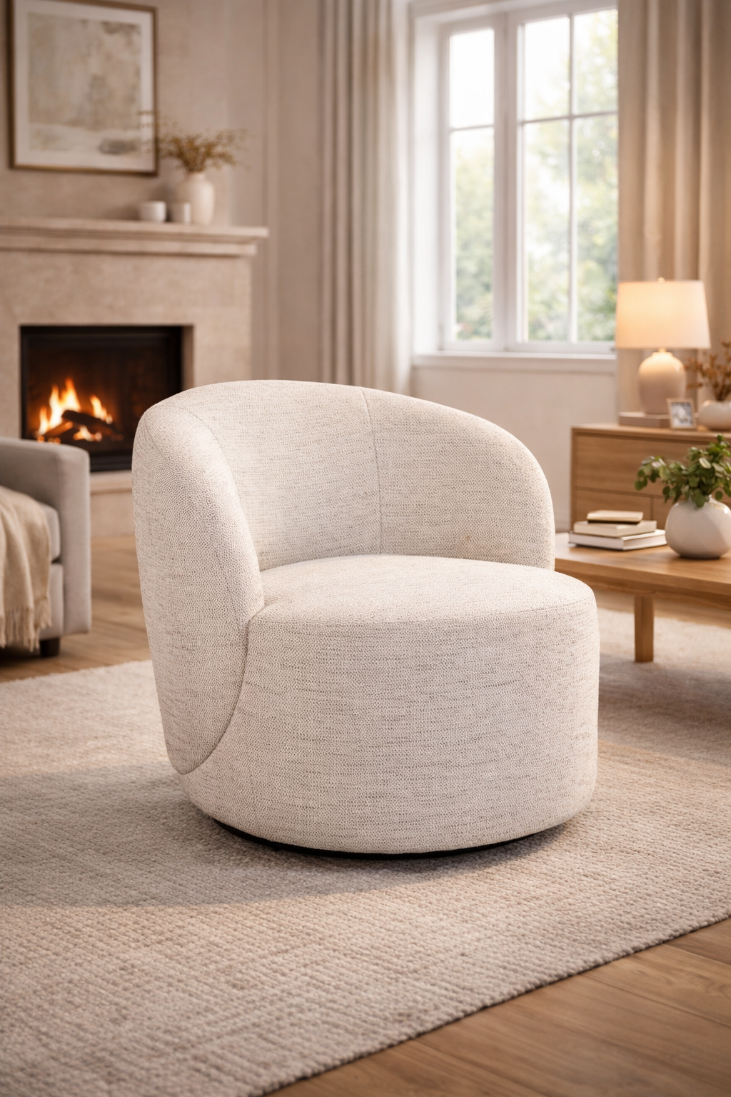 Harp hægindastóll Poratti Natural