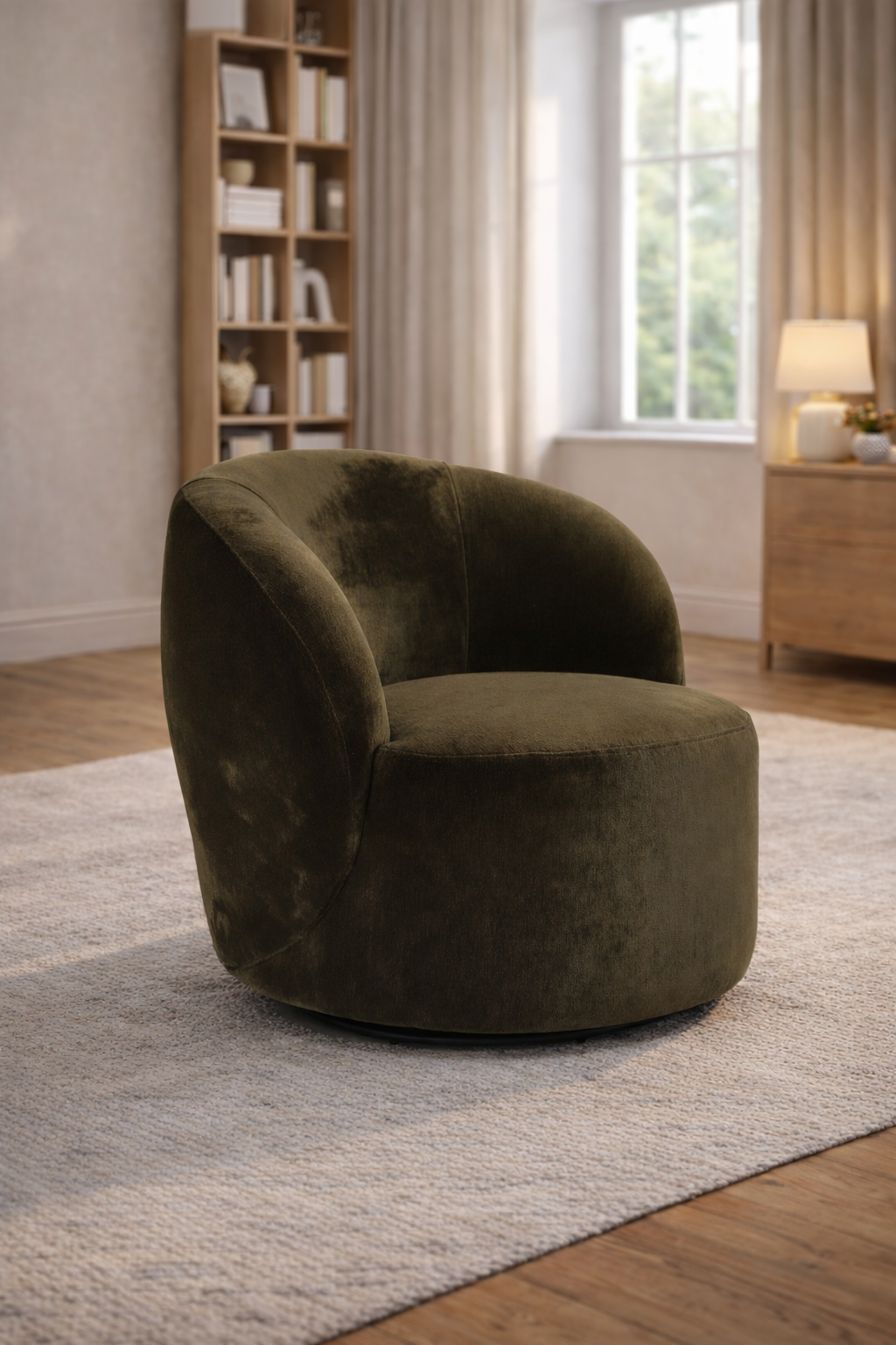 Harp hægindastóll Velore Khaki