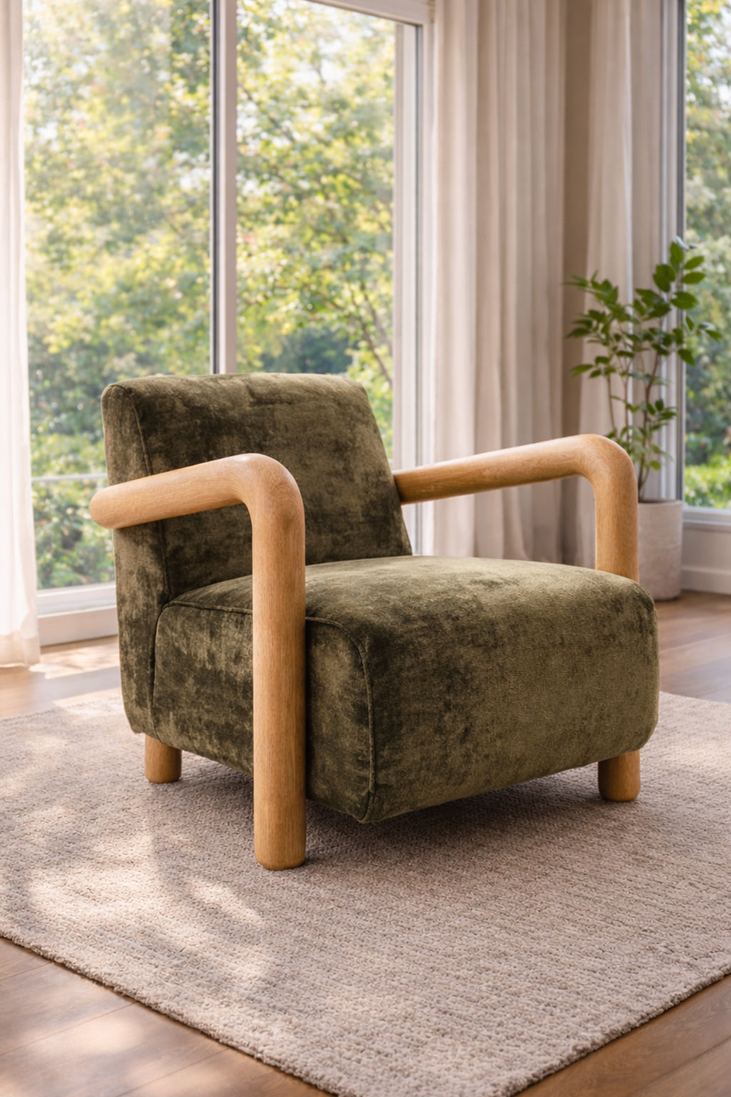 Raci hægindastóll Velore Khaki