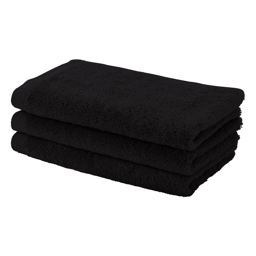 London - Guest towel - 30x50 cm - Black