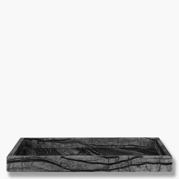 
            MARBLE deco tray black/grey