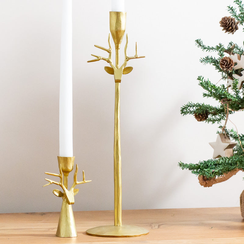 Hreindýr kertastjaki stór