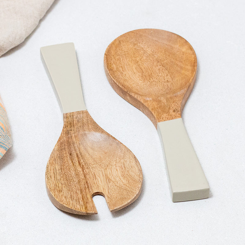 Madras salatskeiðar taupe