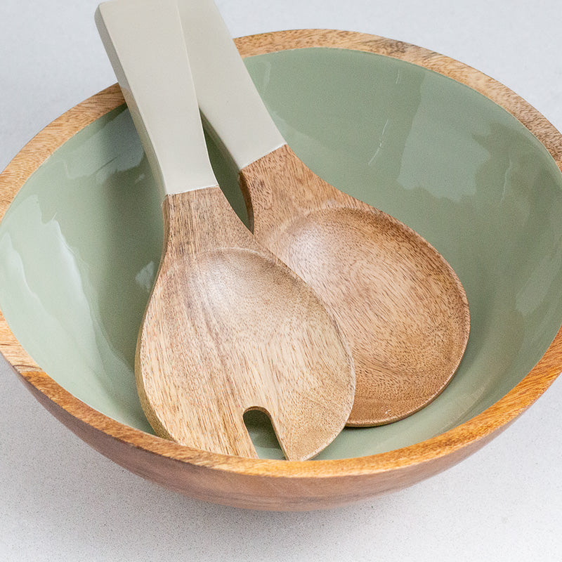 Madras salatskeiðar taupe