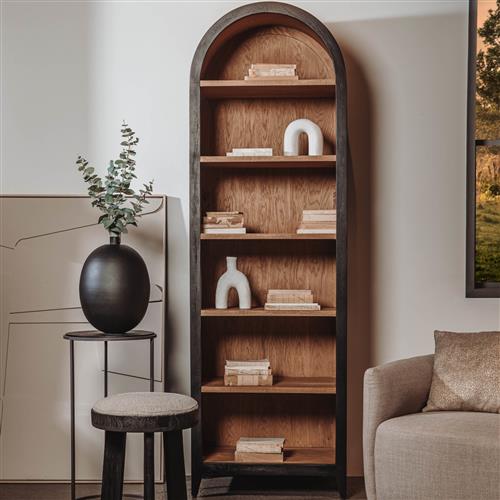 Rotondi Single wall book cabinet - 70x45x220