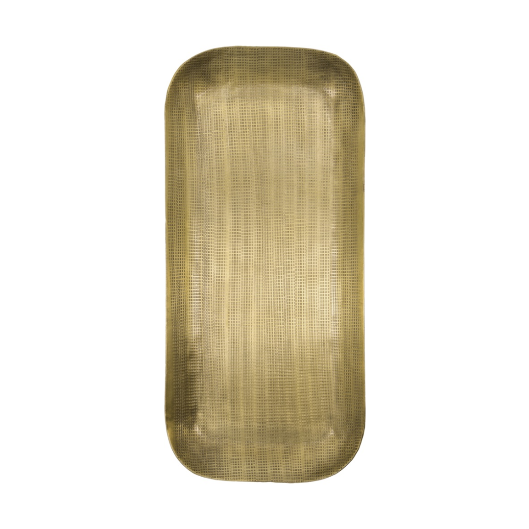 Plato bakki gylltur stór