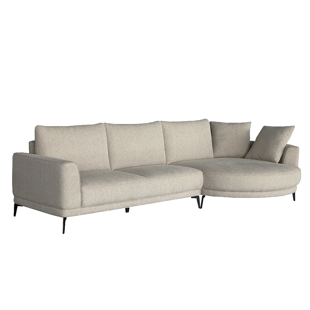 Prescot sófi h/ tunga Sahara sand