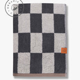 Retro handklæði 70 x 133cm dark grey