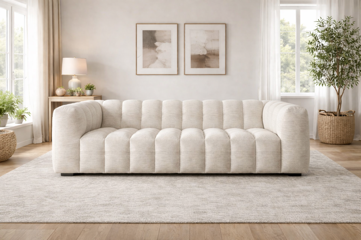 Roba puffed sófi 3ja poratti natural