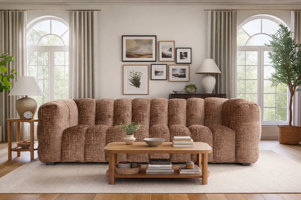 Roba puffed sófi 3ja ombra hazel