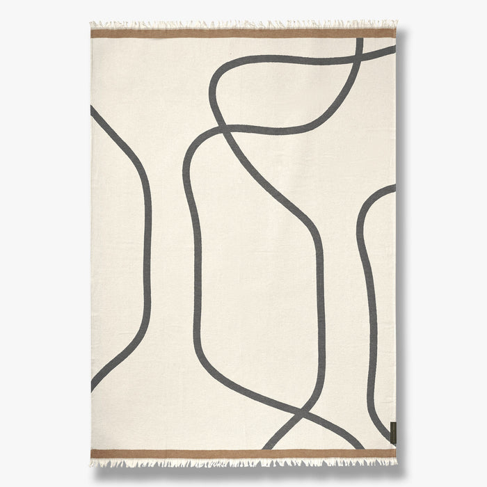 Shadow teppi off white/grey