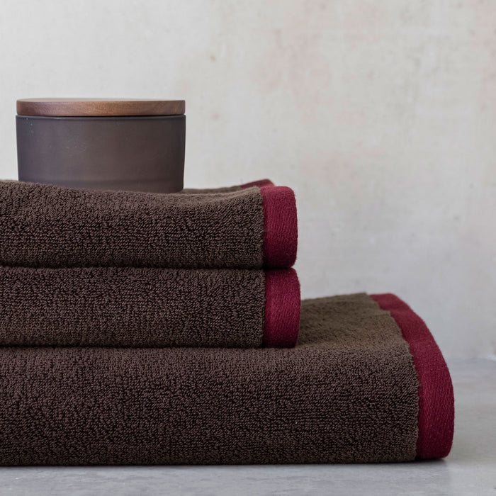 Soft handklæði 70x133 brown/sand