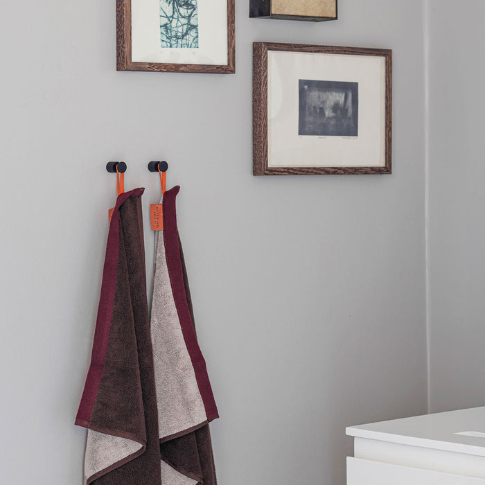 Soft handklæði 70x133 brown/sand