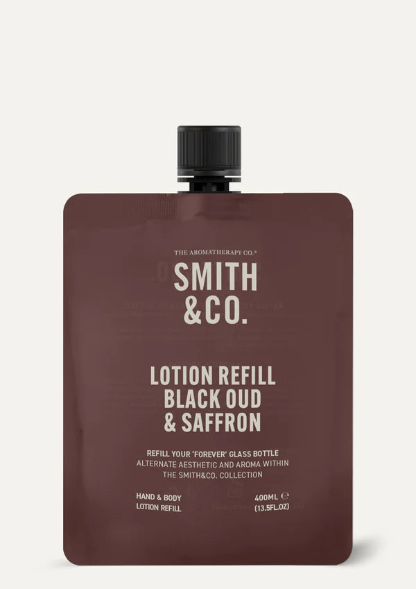 Refill Hand & Body Lotion 400ml - Black Oud & Saff
