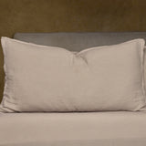 Koddaver muslin cotton Smokey Latte 50x90 cm 2stk