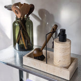 Travertine uppþvotta skipuleggjari linen