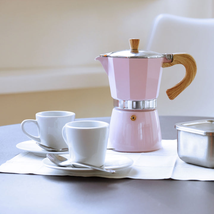 Mokkakanna 6 bollar bleik