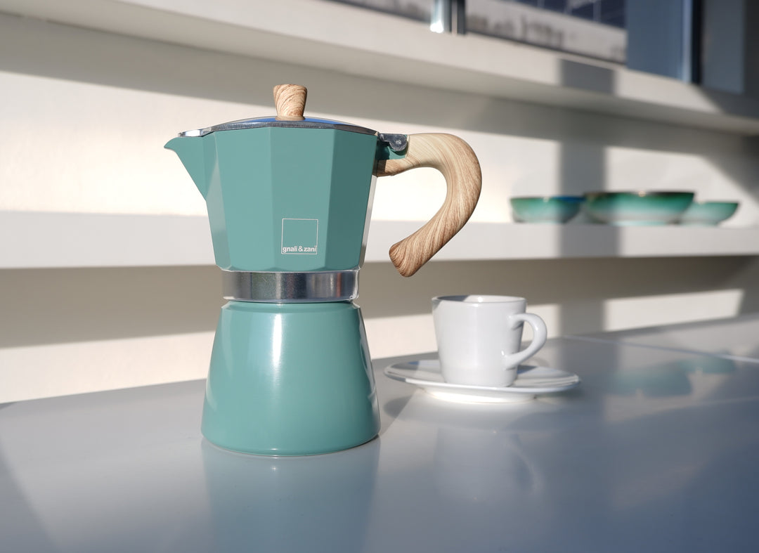 Mokkakanna 6 bollar græn