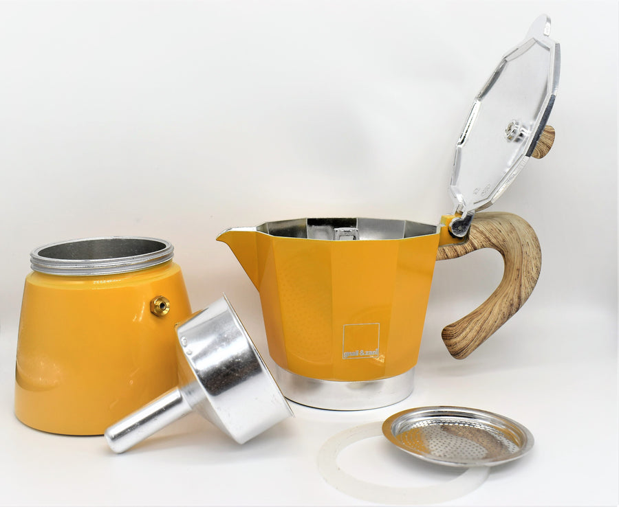 Mokkakanna 6 bollar gul