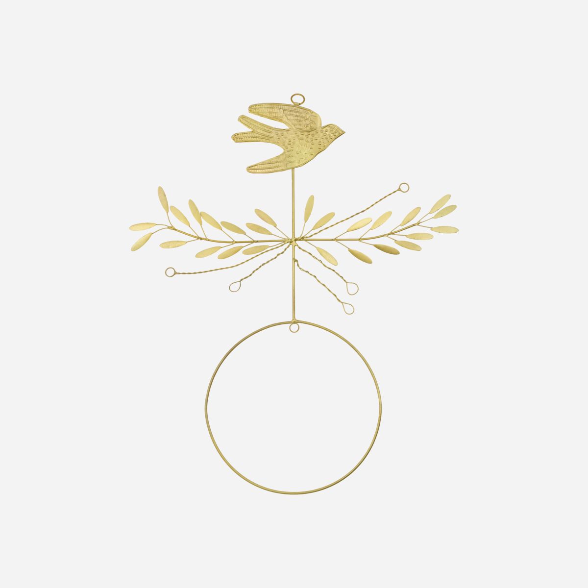 Bird skrauthringur brass