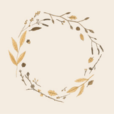 Servíettur autum wreath