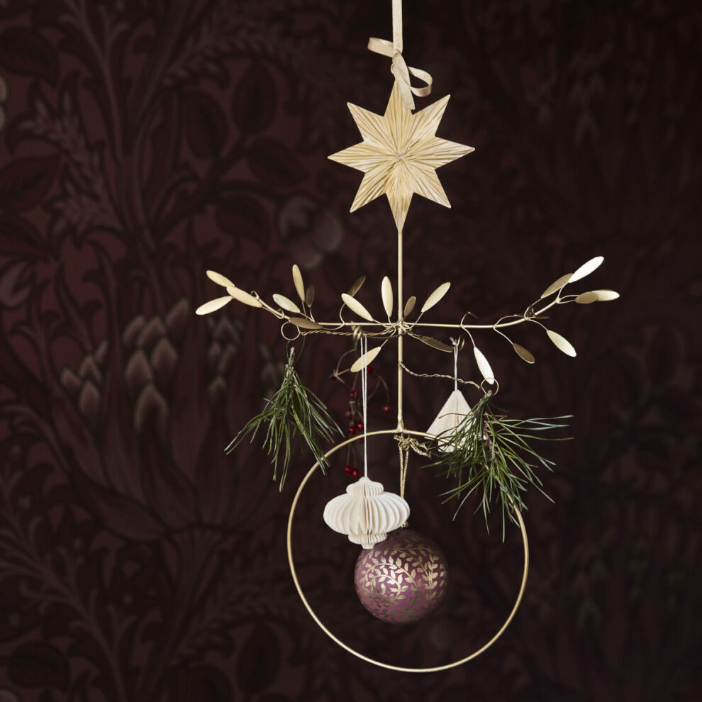 Star skrauthringur brass 28cm