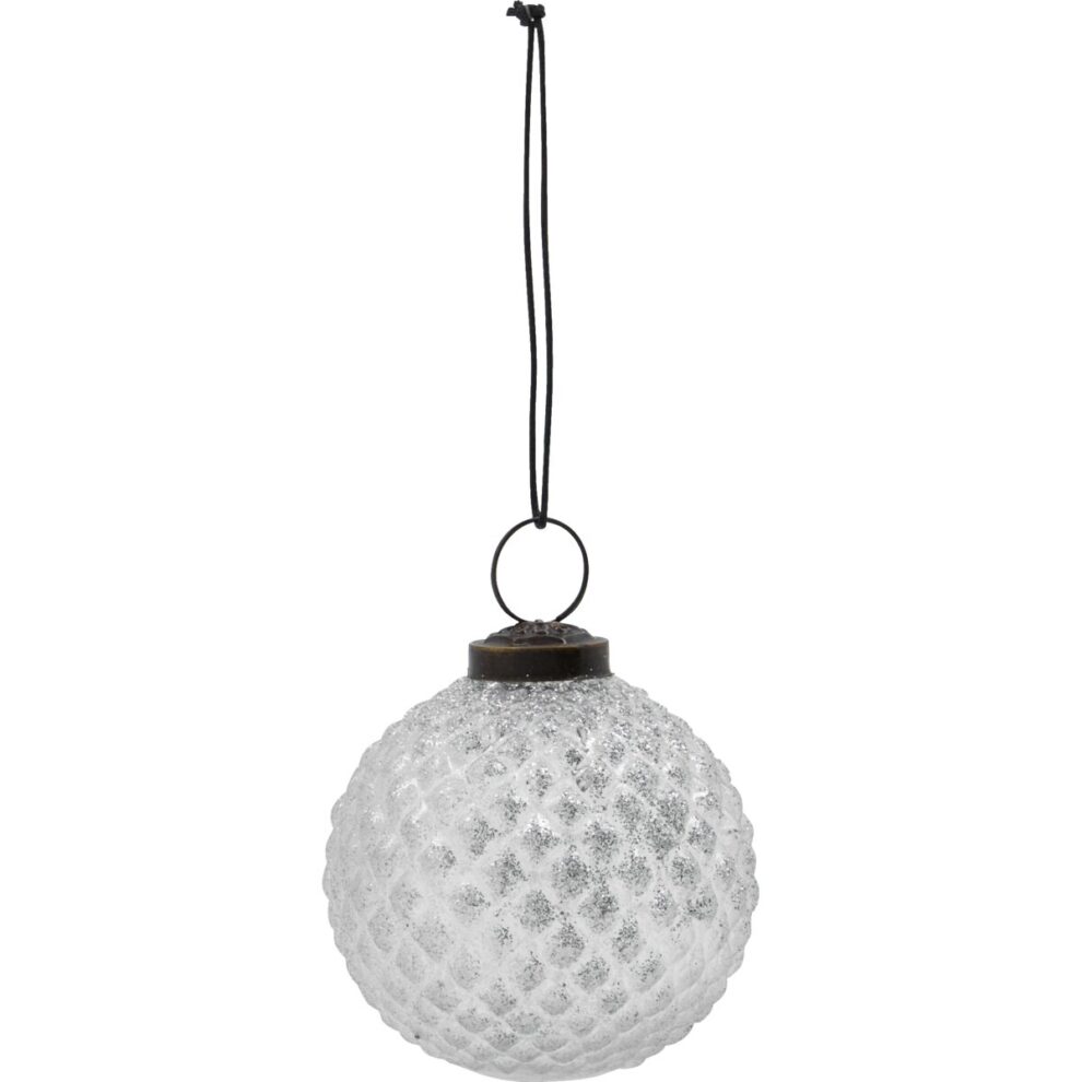 Snowi jólakúlur silfur 4stk