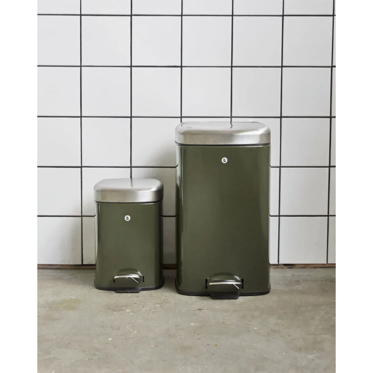 Sort ruslatunna 3L deep green