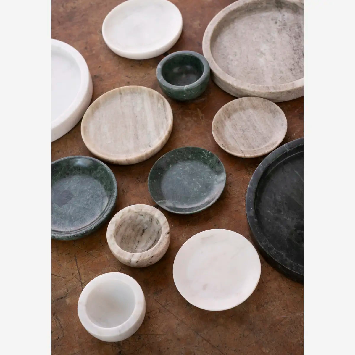 Marble round bakki beige