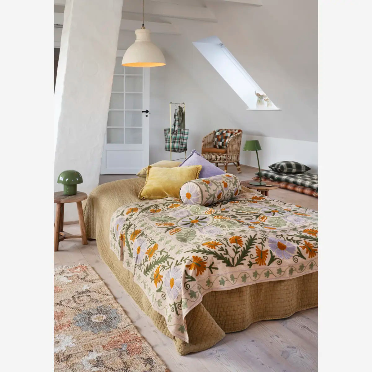 Madam rúmteppi mustard 240x240cm