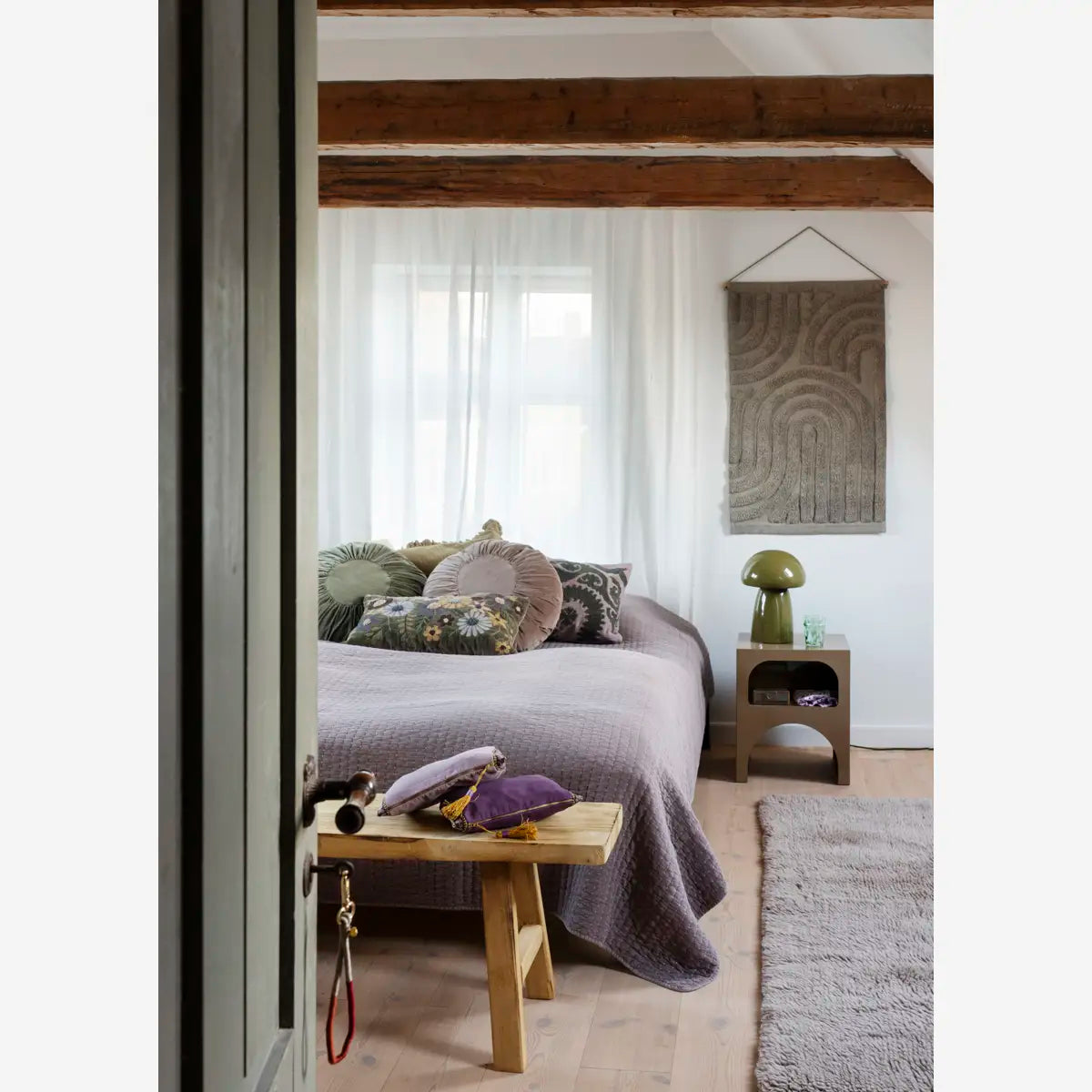Suzani púði lilac