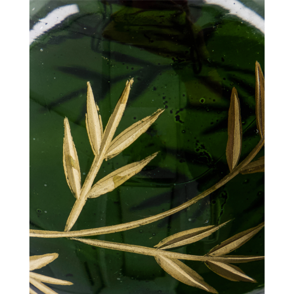 Leaf jólakúlur grænar 4sk