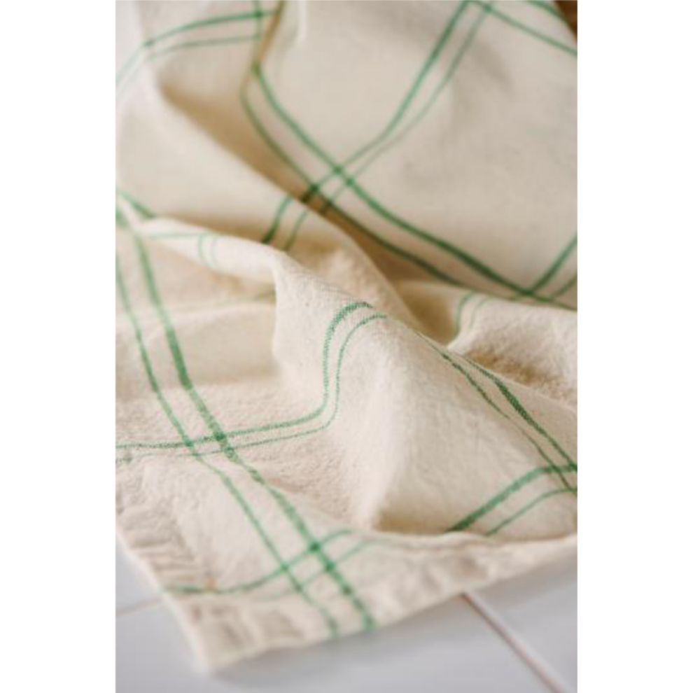 Ebbe viskustykki grænt köflótt