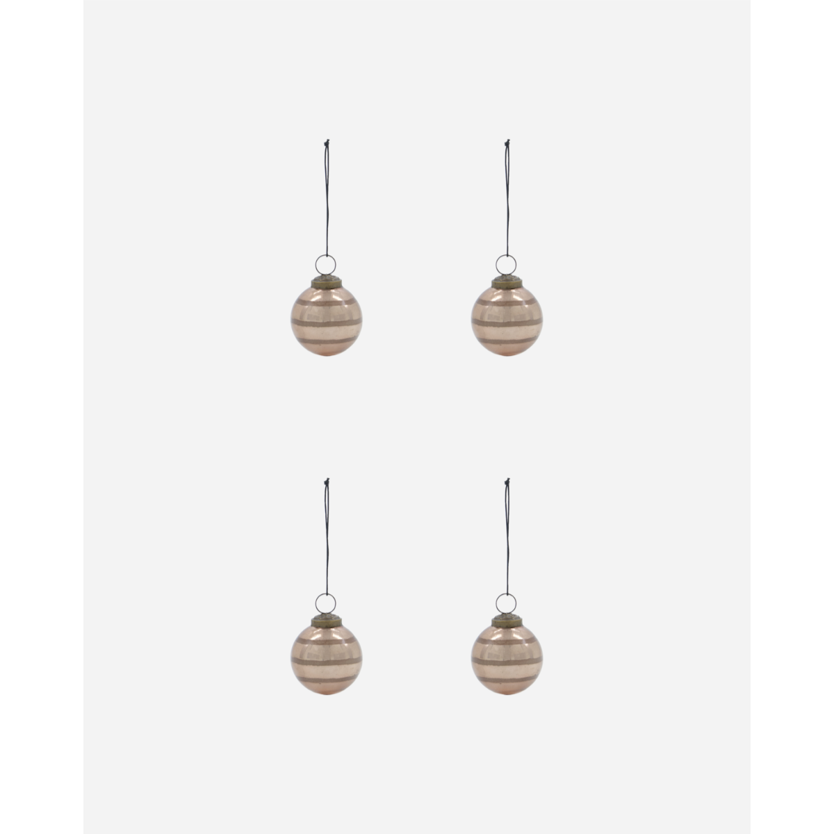 Ball jólaskraut brún 4stk