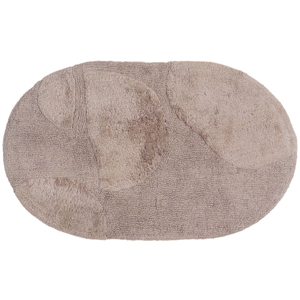 
            Boaz baðmotta taupe oval 50x80 cm