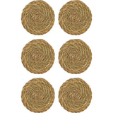 Coaster glasamottur natur 6stk
