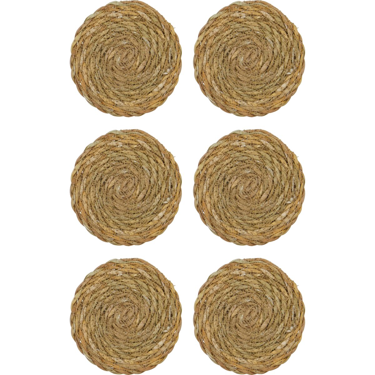 Coaster glasamottur natur 6stk