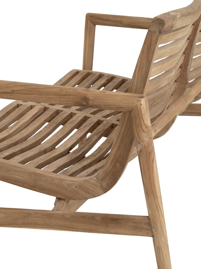 Ray úti bekkur 2 sæta teak