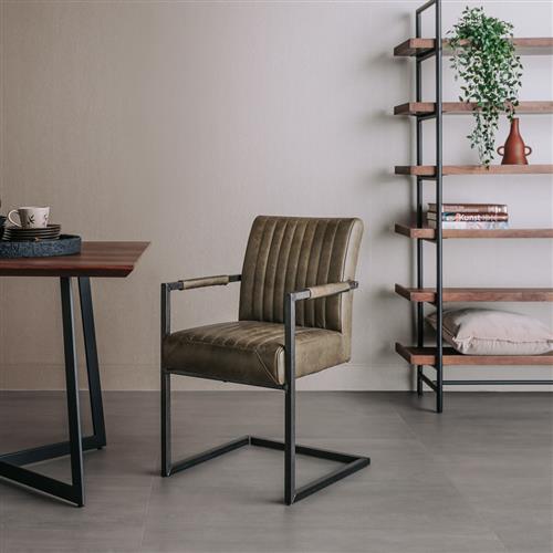 Ferro armchair green