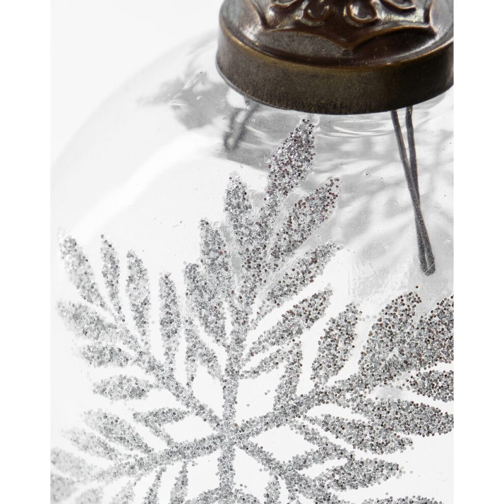 Snowi jólakúlur silfur 4stk