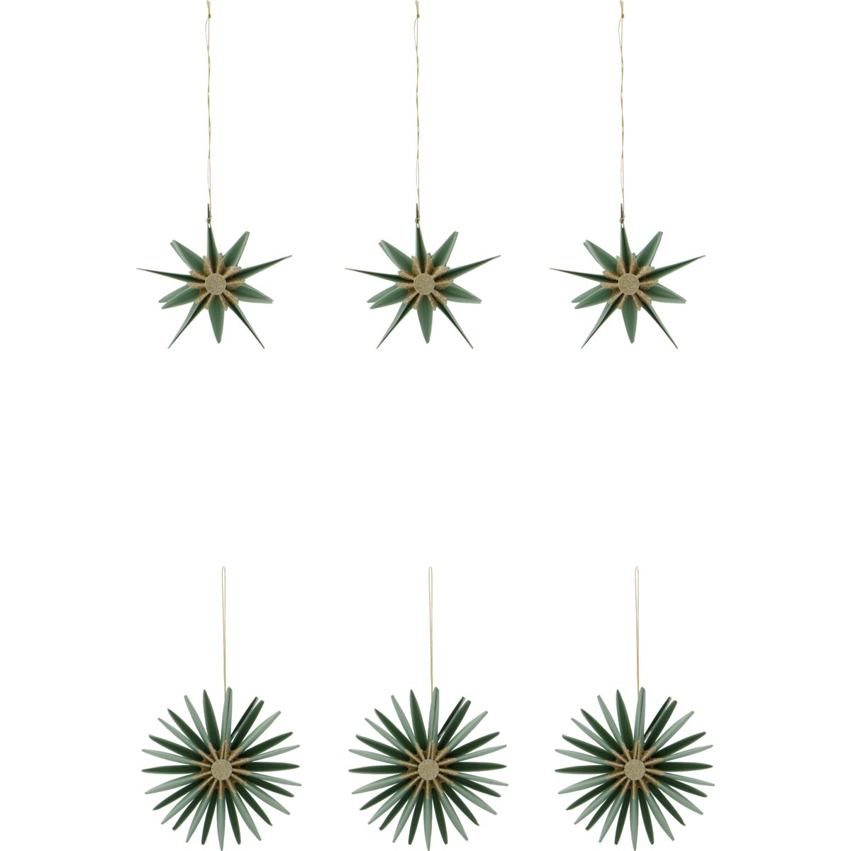 Stari jólaskraut grænt 6stk