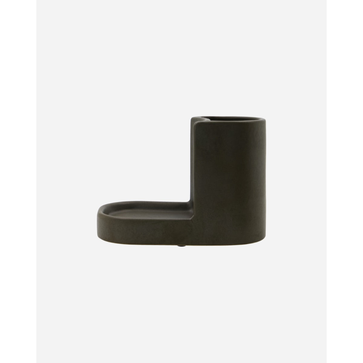 Bursta og sápu haldari Datura grár 18x12