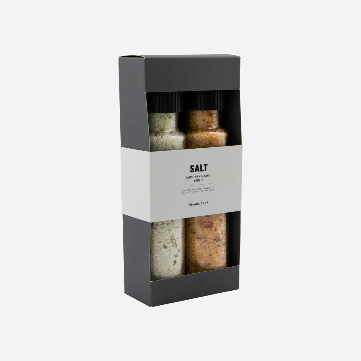 Gjafasett parmesan&basil og Chilli salt