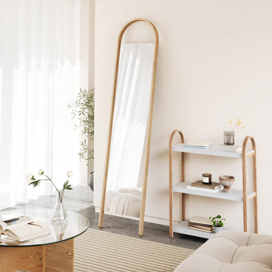 
            BELLWOOD LEANING MIRROR NATURAL