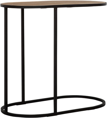 Terra tölvuborð oval teak