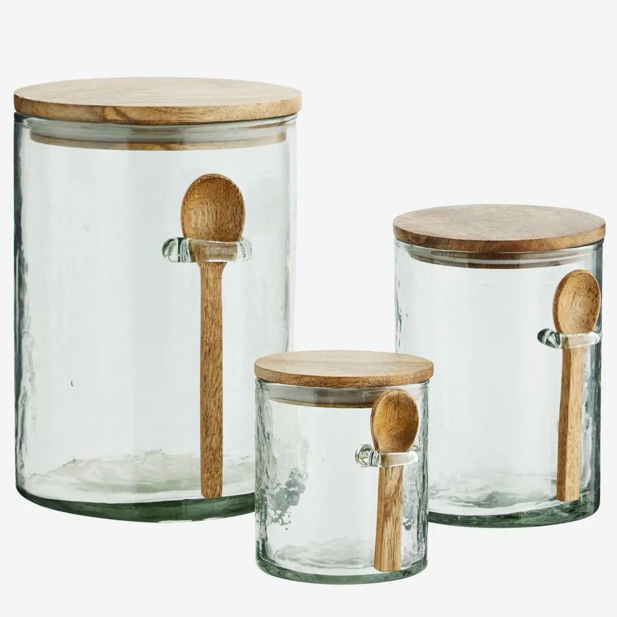 Glass jar w/ spoon