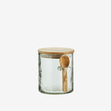 Glass jar w/ spoon