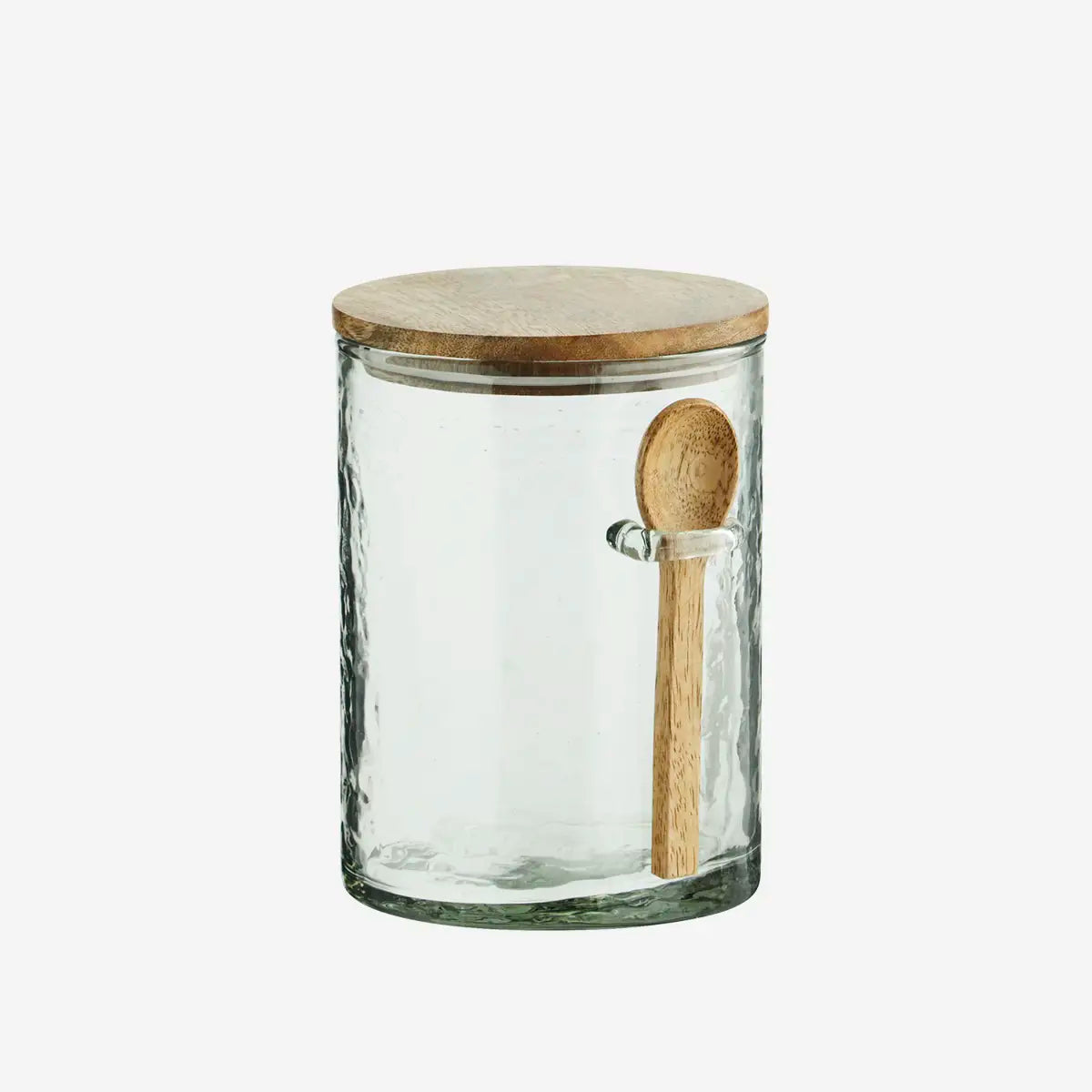 Glass jar w/ spoon