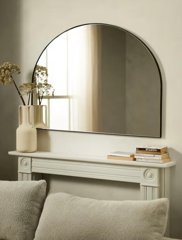 Alu spegill arch black 70x100