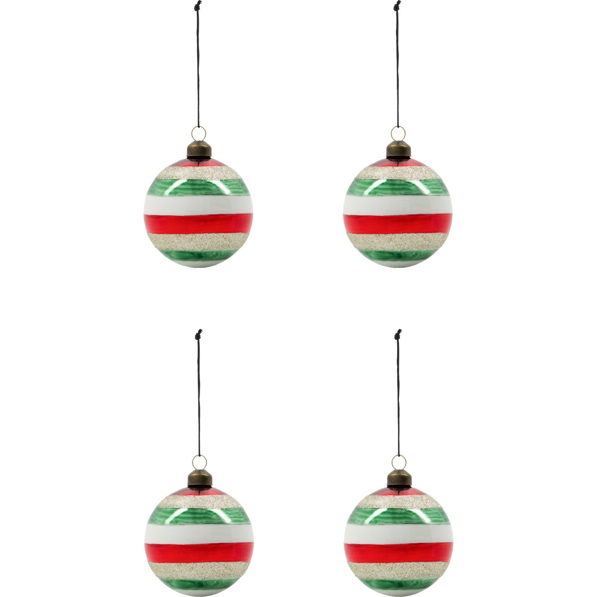 Happ jólakúlur 8cm 4stk